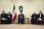 رئیس‌جمهور و اعضای هیئت دولت با امام خامنه‌ای دیدار کردند 