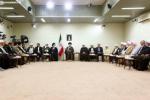 رئیس و اعضای دوره جدید مجمع تشخیص با امام خامنه‌ای دیدار کردند