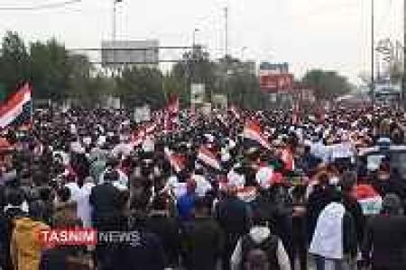 تظاهرات میلیونی مردم عراق علیه آمریکای جنایتکار