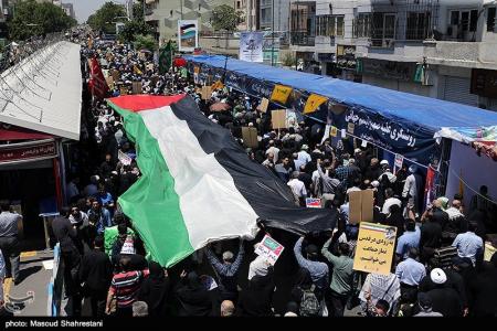 گزارش تصویری از راهپیمایی روز قدس در تهران