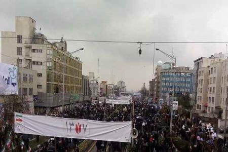 گزارش تصویری راهپیمایی چهلمین سالگرد پیروزی انقلاب اسلامی ایران 
