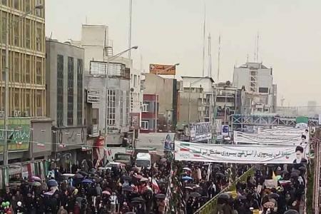 گزارش تصویری راهپیمایی چهلمین سالگرد پیروزی انقلاب اسلامی ایران 