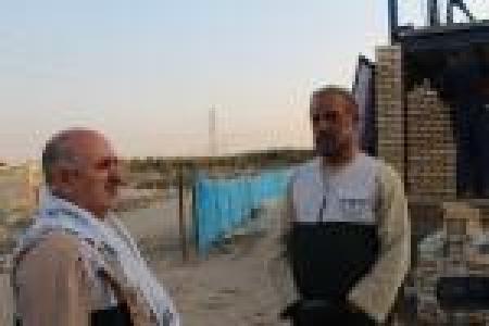 مصاحبه با پيشكسوت بسیجی برادر محمد صادقي در اردوي جهادي قلعه سيمون اسلامشهر